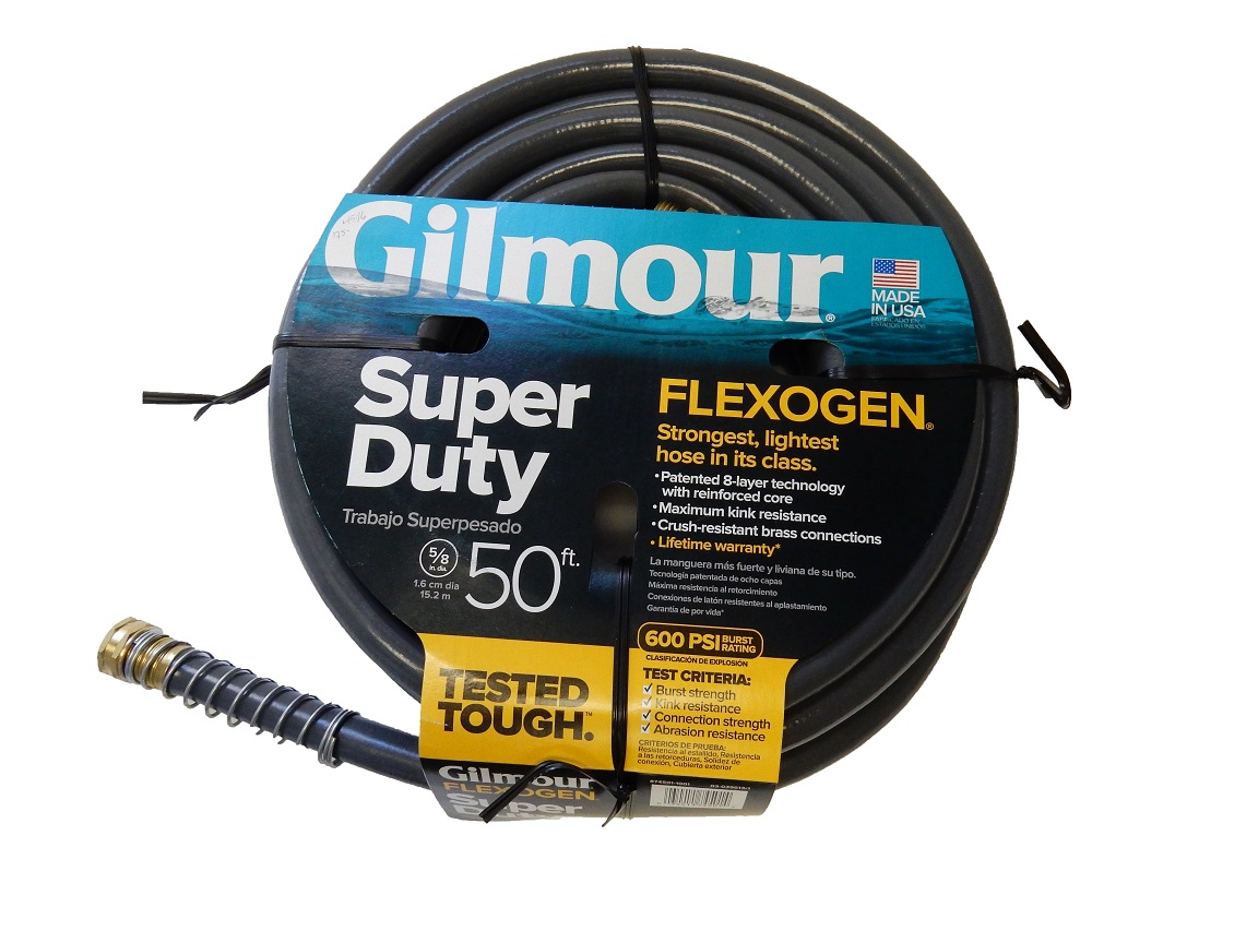 Gilmour Flex Super Duty Hose Gray 5/8